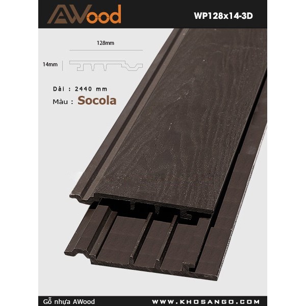 AWood WP128x14-3D Socola