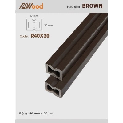 Thanh đà AWood R40x30