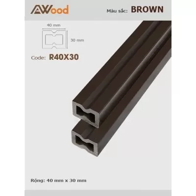 Thanh đà AWood R40x30