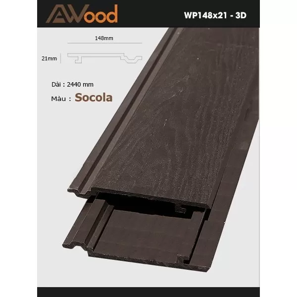 AWood WP148x21-3D Socola