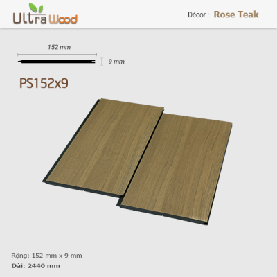 UltraWood PS152x9 Rose Teak