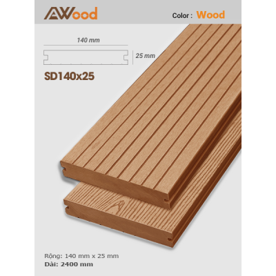 Sàn gỗ AWood SD140x25 Wood