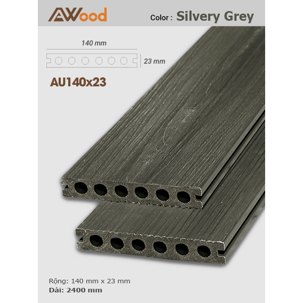 Sàn gỗ AWood AU140x23 Teak G