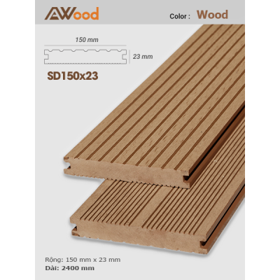 Sàn gỗ AWood SD150x23 Wood