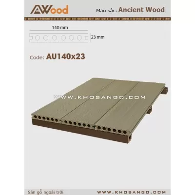 Sàn gỗ AWood AU140x23 Teak M
