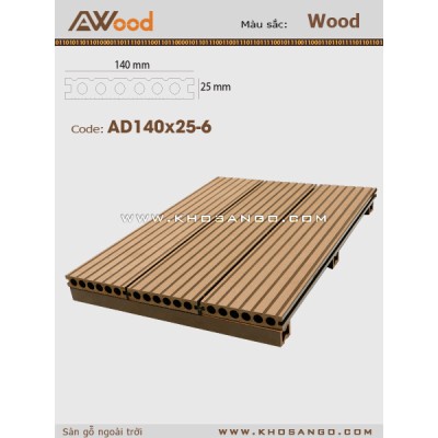 Sàn gỗ Awood AD140x25-6 Wood