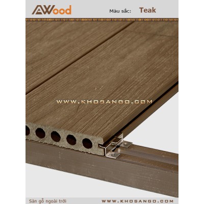 Sàn gỗ AWood AU140x23 Teak B