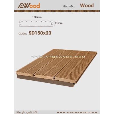 Sàn gỗ AWood SD150x23 Wood