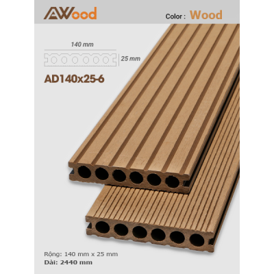 Sàn gỗ Awood AD140x25-6 Wood