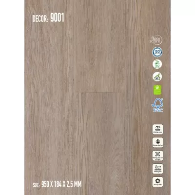 Sàn nhựa Galaxy Vân Gỗ 9001