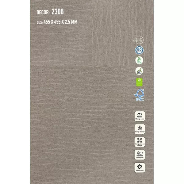 Sàn Nhựa Galaxy Vân Thảm 2306