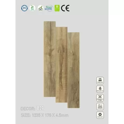 Sàn nhựa VinapoLy 4.5mm 839