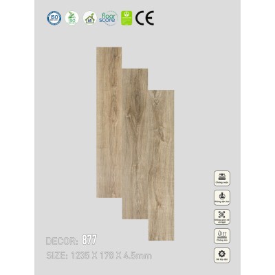 Sàn nhựa VinapoLy 4.5mm 877
