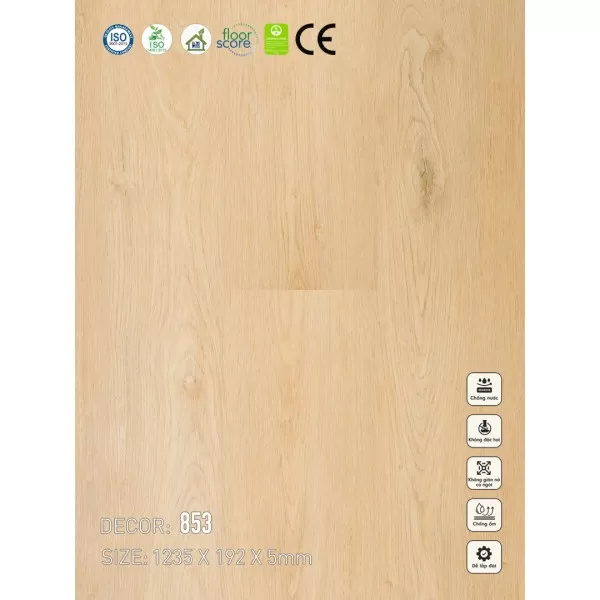 Sàn nhựa VinapoLy 5mm V853