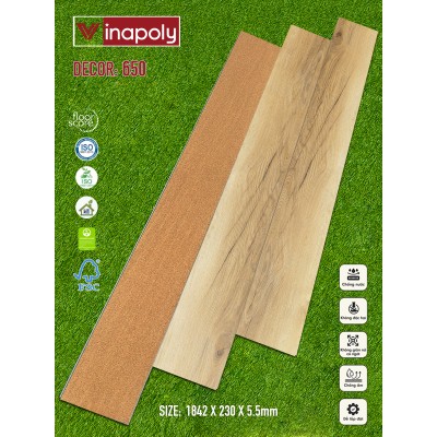 650 Sàn nhựa Vina Spc 5.5mm 