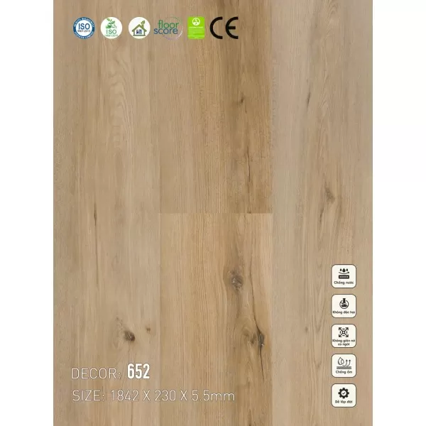 652 Sàn nhựa Vina Spc 5.5mm