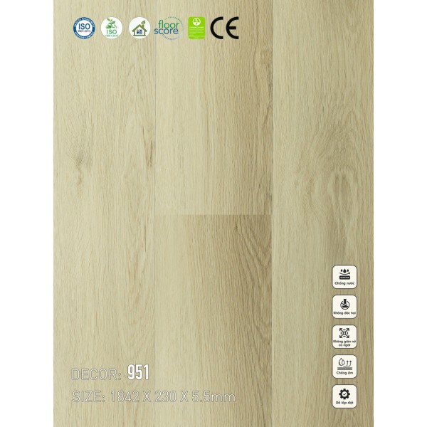 951 Sàn nhựa Vina Spc 5.5mm