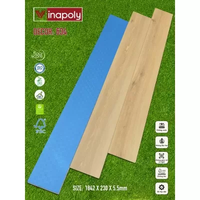 634 Sàn nhựa Vina Spc 5.5mm